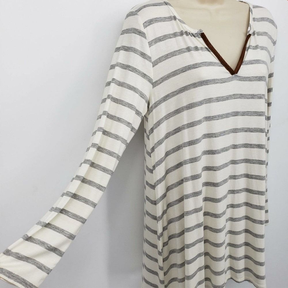 Infinity Raine Tunic Blouse Loose Pullover Long Sleeves